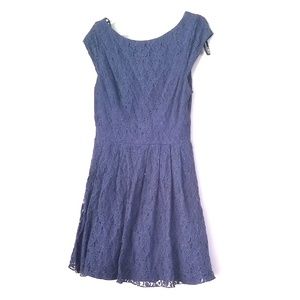 Navy Blue Lace Dress